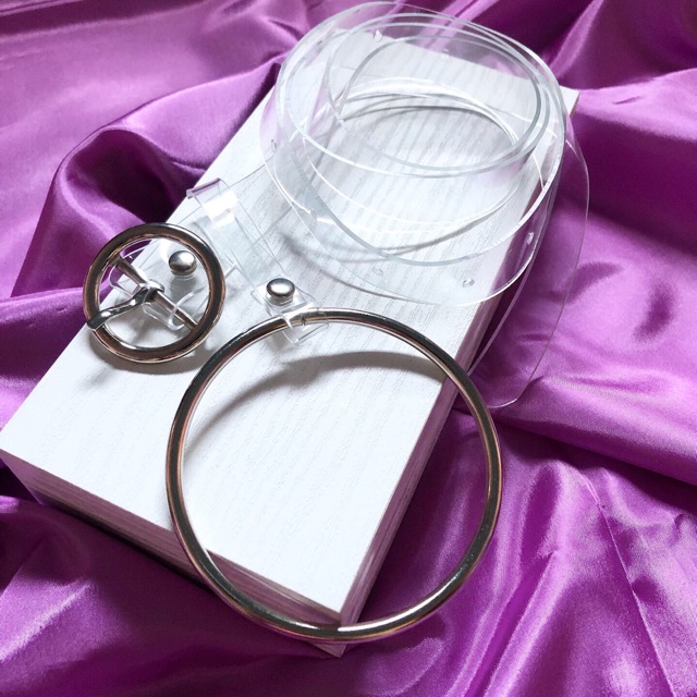 Round Belt Transparant Korea / Sabuk Ikat Pinggang Transparan Import Murah