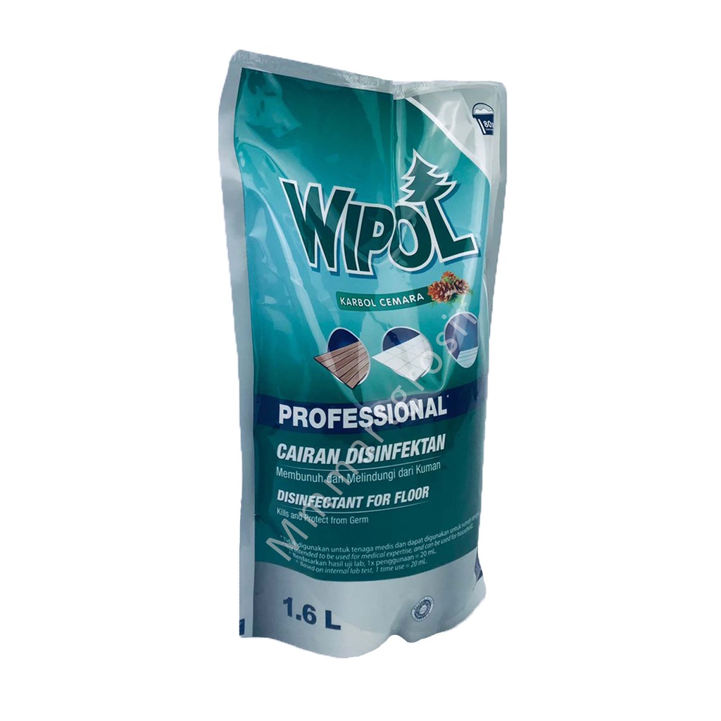 Wipol / Karbol Cemara / Cairan Disinfektan / 1.6 Liter