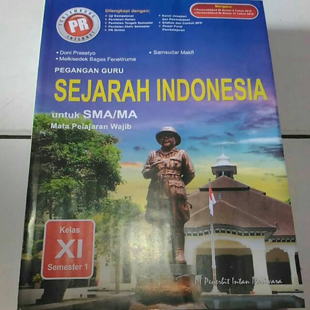 Buku PR PG Sejarah Indonesia kelas 11A