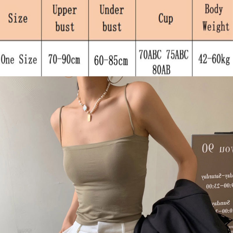 Tanktop Wanita Korea Singlet Atasan Wanita Seamless Tali Push Up Tanktop Polos Dalika