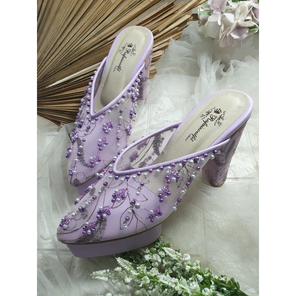 sepatu Marisa purple tinggi 12cm