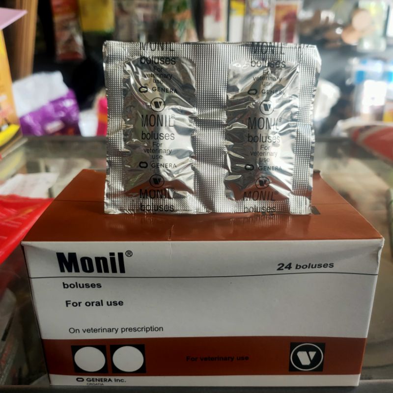 Monil bolus 1 biji obat cacing hewan sapi kambing kuda babi-pyridam