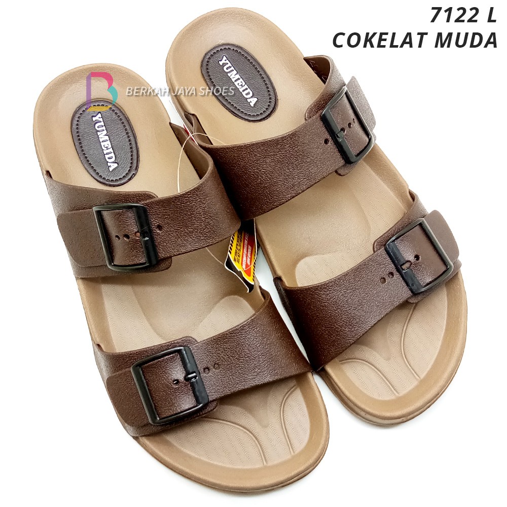 Sandal Pria Karet - Sandal Slop Ban 2 Pria Yumeida 7122 L Varian Warna