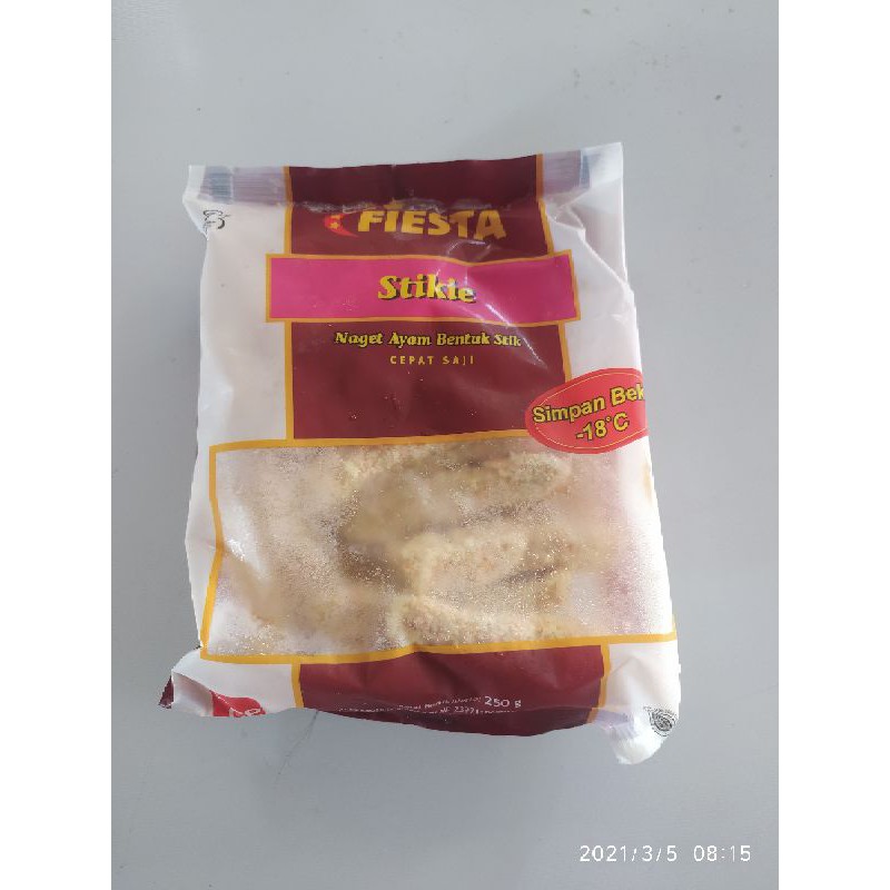 

Fiesta Chiken Nuget Stik 250gr