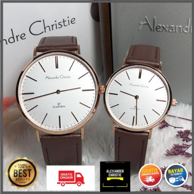 JAM TANGAN JAM TANGAN COUPLE ANALOG ALEXANDER CHRISTIE CRISTIE ALEXANDRE CHRISTIE-COUPLE AC8490