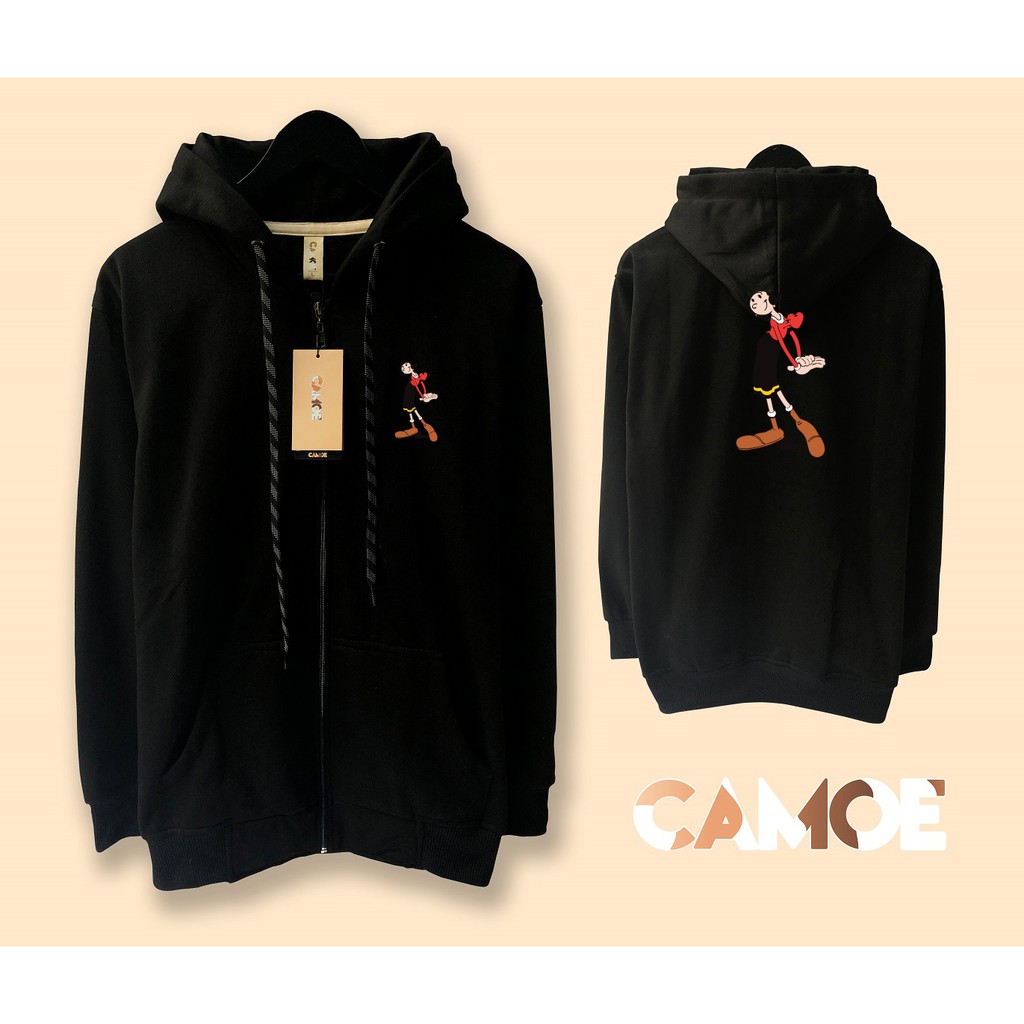 Jaket Hoodie zipper premium Olive oyl popeye the sailor man