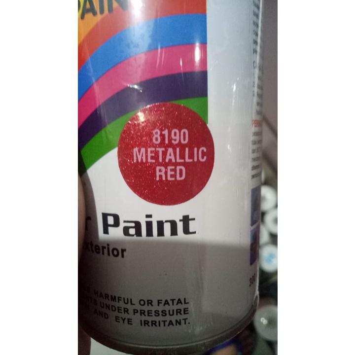 cat semprot Pilok pilox diton metallic red 8190 300cc merah metallic