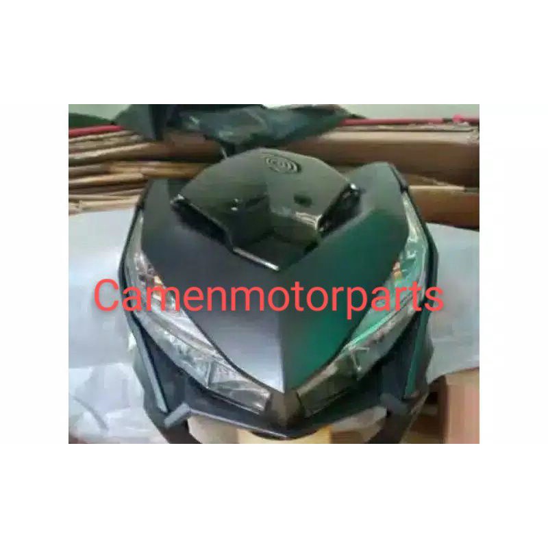 Paket Body tameng depan + reflektor lampu depan vario 125 Led 150 Led old 2015 2017 biru doff dopp