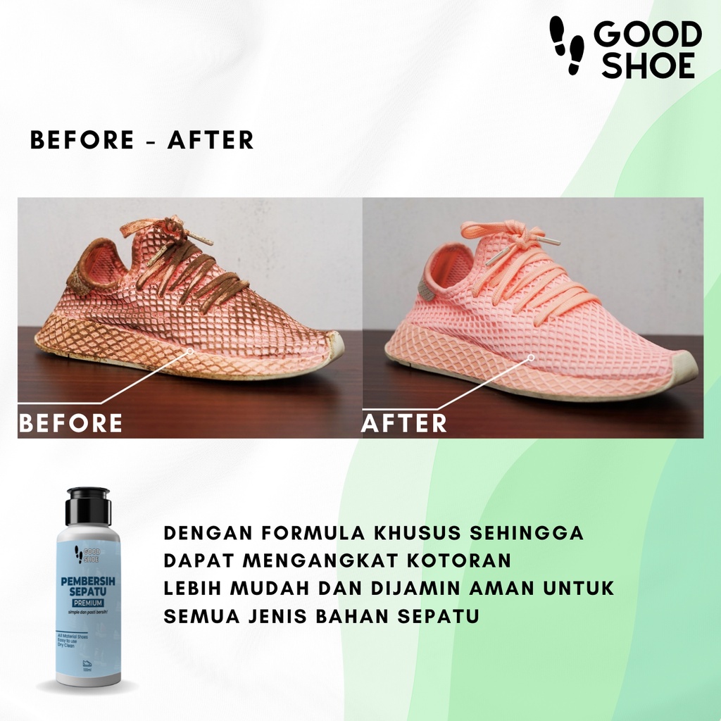 Pembersih Sepatu Good Shoe Canvas Kanvas Suede Futsal Bola Sneakers Sabun Pencuci Dan Perawatan Sepatu Kotor Noda Lumpur Susah Hilang Sabun Cuci Sepatu Shoes Cleaner Kit