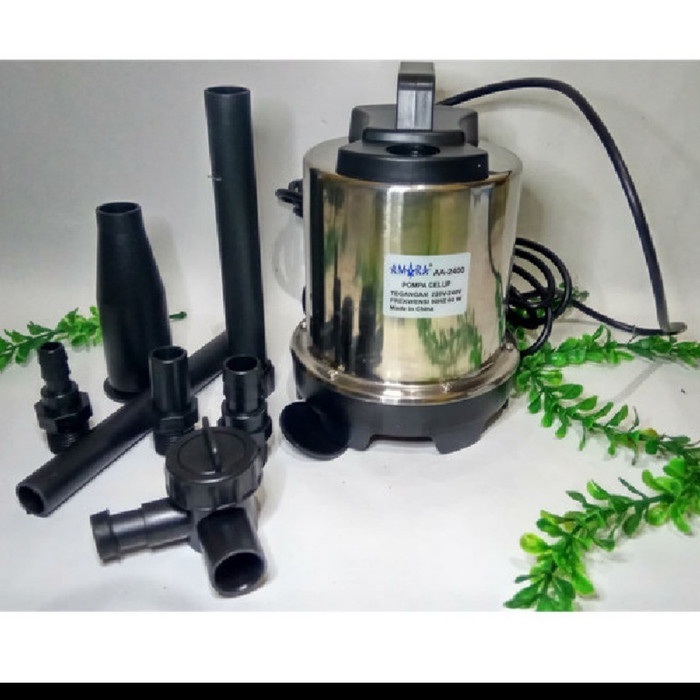 Pompa Air Kolam Ikan Celup Naik 3 Meter Amara Aa 2400 Filter Air Kolam 1