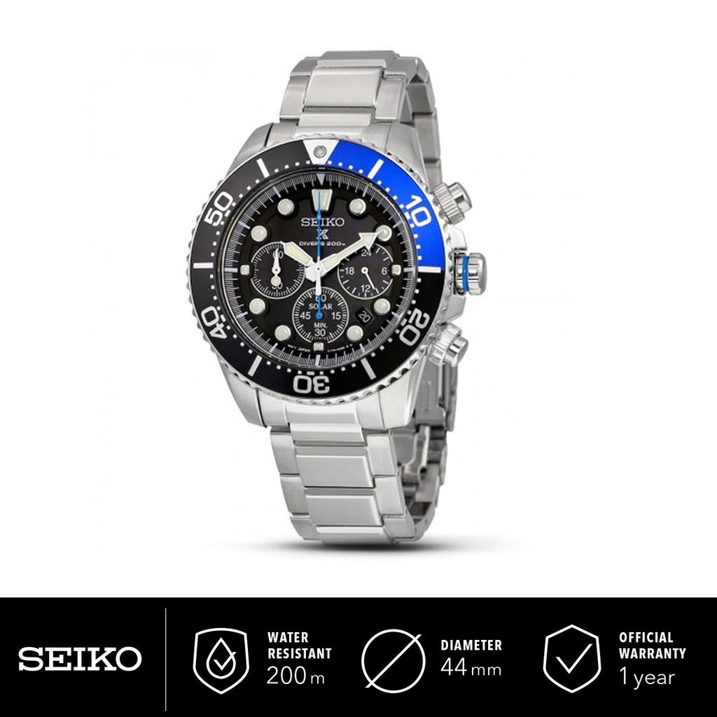  Jam  Tangan  Pria Seiko Prospex Solar SSC017P1 Divers 200M 