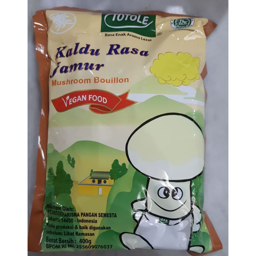 

Totole Granulated Mushroom Bouillon (Kaldu Rasa Jamur) 400gr - produk Halal