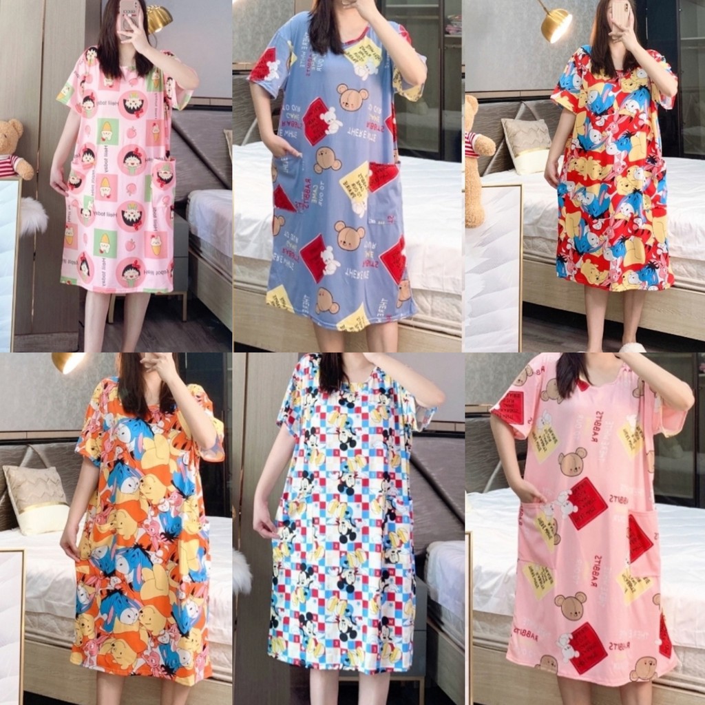 Harga Daster Korea Terbaik Baju Tidur Pakaian Wanita Juni 2021 Shopee Indonesia