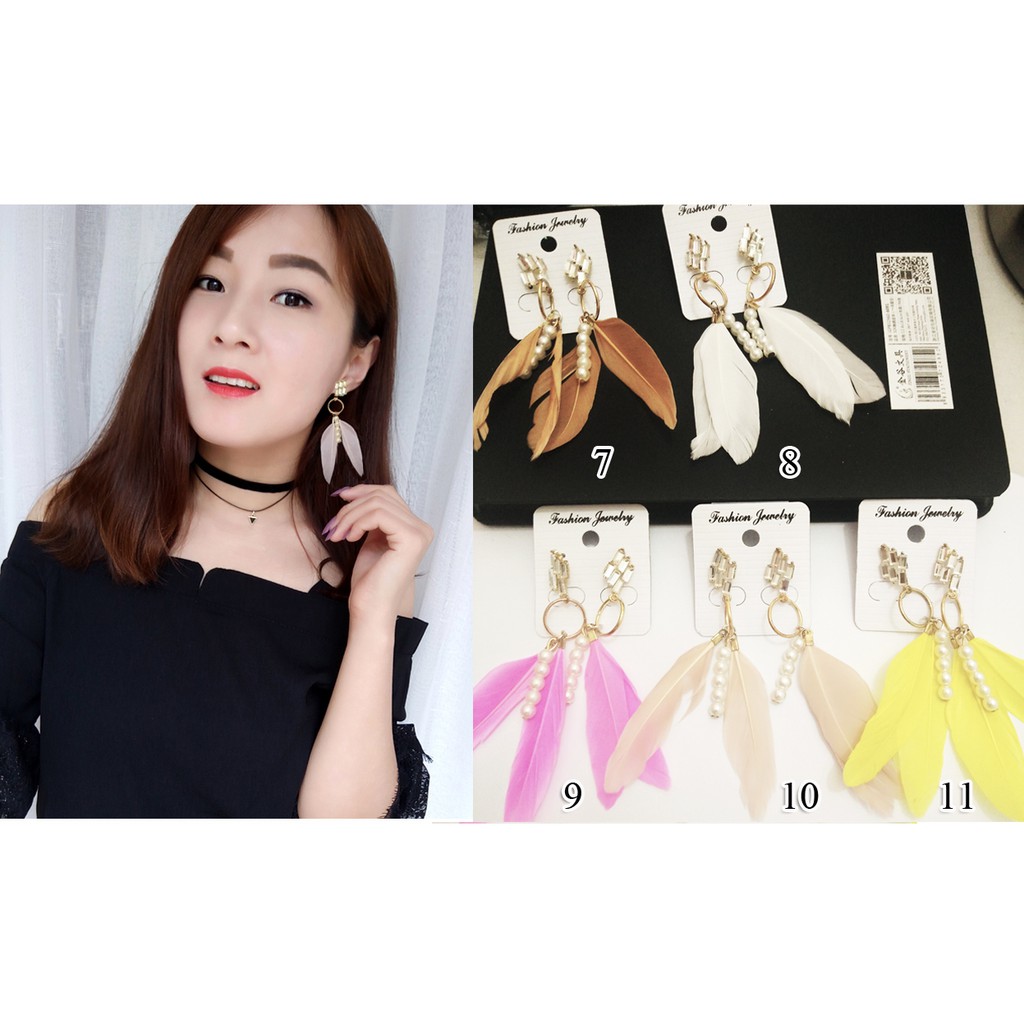 Anting tusuk wanita import kekinian ala korea aneka varian 272