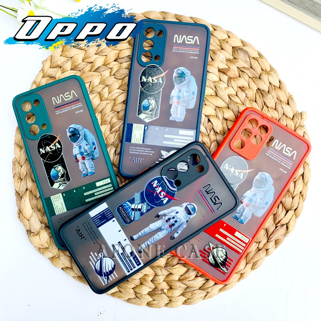 Casing Nasa Lens Cover Camera Oppo Reno 4 A5S A12 A33 A15 A3S A1K F9 A7 A11K A53