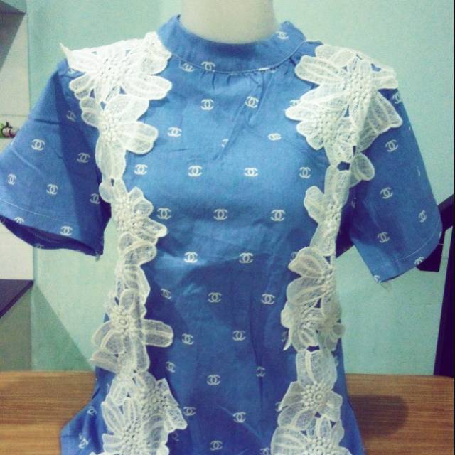 Blus wanita brokat