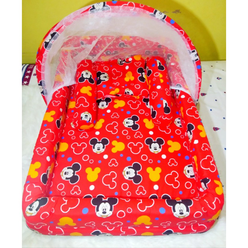 Paket Kasur Bayi kolam Kelambu Set Baru Lahir Murah | Produk Perlengkapn Tempat Tidur Baby KD