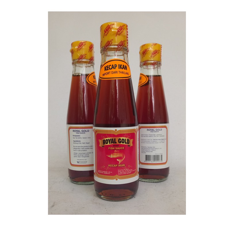 

Fish Sauce/ Kecap Ikan 200 ml x 3 botol GROSIR merk ROYAL GOLD khusus Grab Gojek