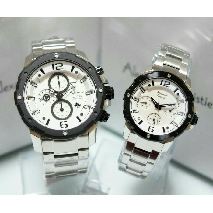 ALEXANDRE CHRISTIE AC 6410 COUPLE SILVER WHITE ORIGINAL