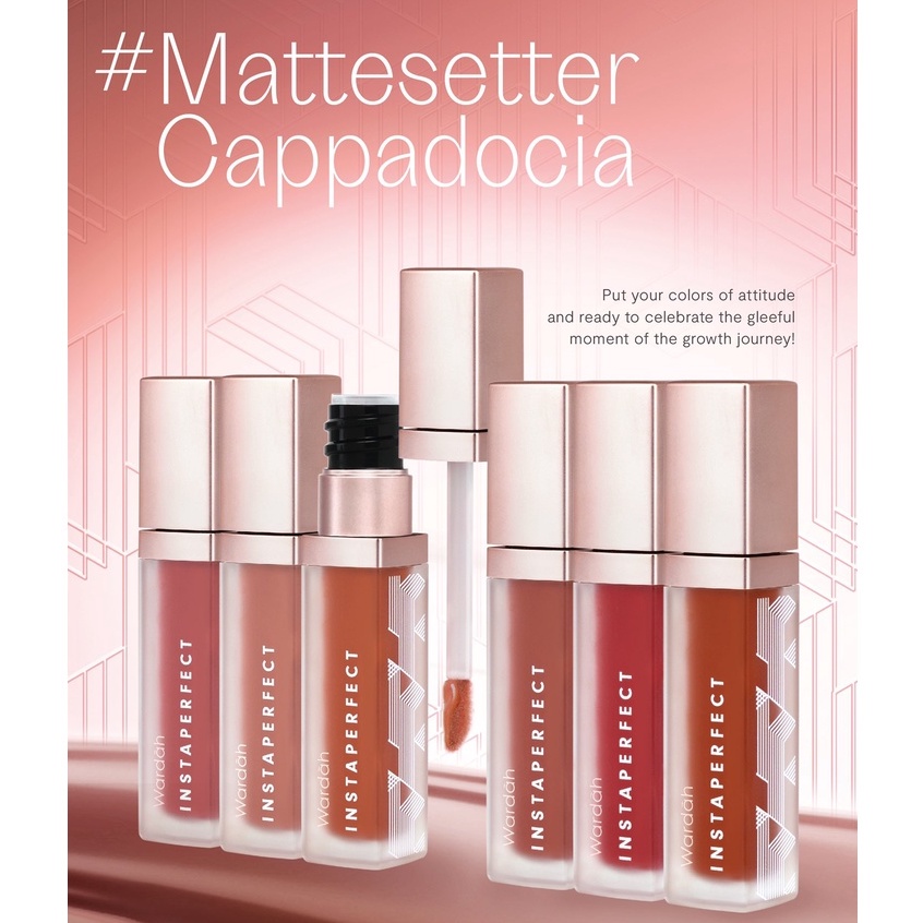 ⭐ BAGUS ⭐ WARDAH INSTAPERFECT CAPPADOCIA MATTESETTER LIP MATTE PAINT 5,5gr | Lipcream