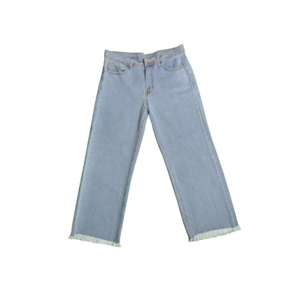 Celana Kulot Rawis Wanita Jeans Pull & Bear