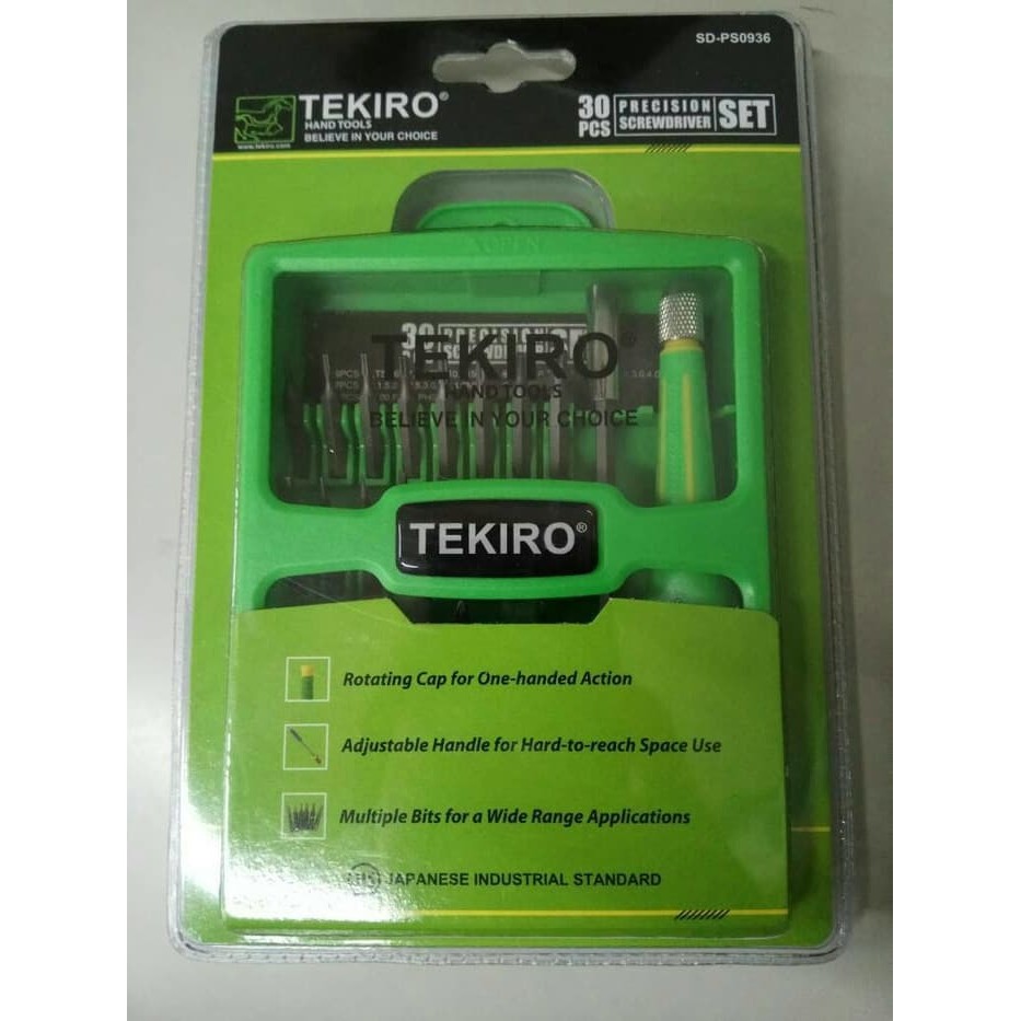 Obeng tekiro set 30 in 1 - obeng buka hp - obeng buka laptop - obeng service hp