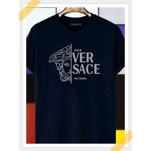 KAOS PREMIUM KATUN COMBED 30S VERSACE PRIA/WANITA