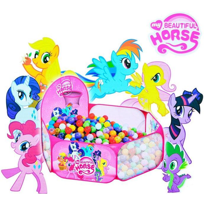 TENDA KERANJANG MANDI BOLA LITTLE PONY - TENDA ANAK MANDI BOLA