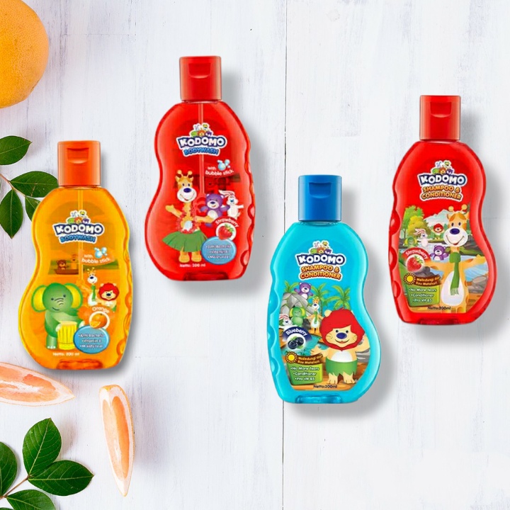 Kodomo Shampoo & Conditioner, Bodywash - 200ml