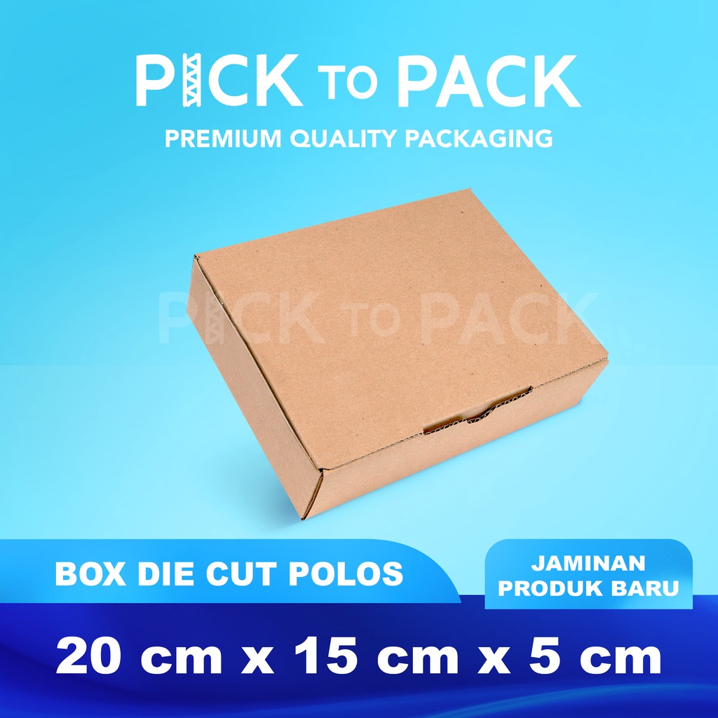 

Kardus Box Karton Die Cut 20x15x5 Polos - Baru - Murah