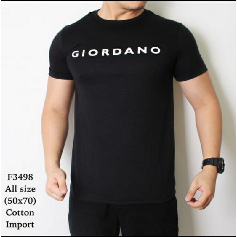 baju kaos Giordano pria / baju kaos running T-shirt fitnes gym pria / kaos polos pria / kaos distro