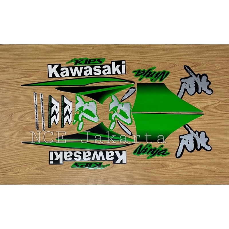 Stiker striping Ninja RR 2010 Hijau SE Special Edition