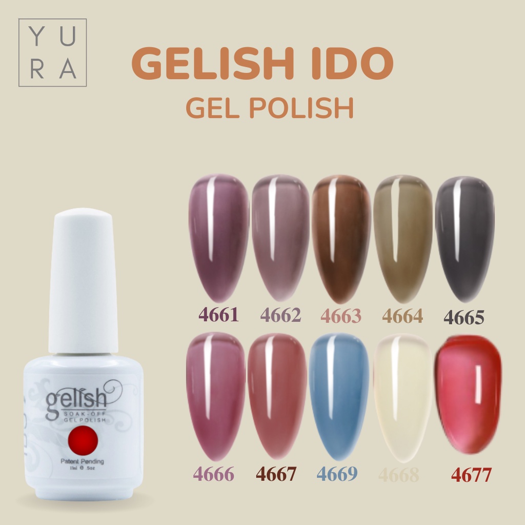 Gelish IDO Kutek Gel Nail Polish UV LED No.  4661-4677