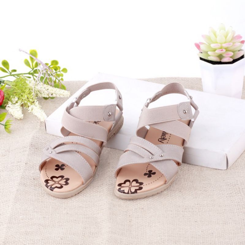Sandal Anak Perempuan | Sendal Flat Casual Anak Cewe Premium Cantik Original