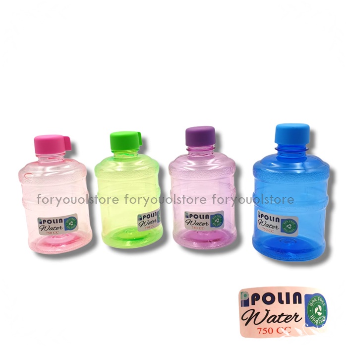 Botol Minum GaloBotol Air Minum Plastik BPA FREE - Botol Minum Bentuk Galon Warna/Botol Minum Unik/ Water Bottle/ My Bottle Galon Air Mini 750ml Water Bucket