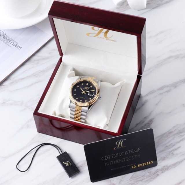 Jam Tangan Titanium Wanita Pria Keren Jimshoney 8045 / Couple Watch Branded Jims Honey Original