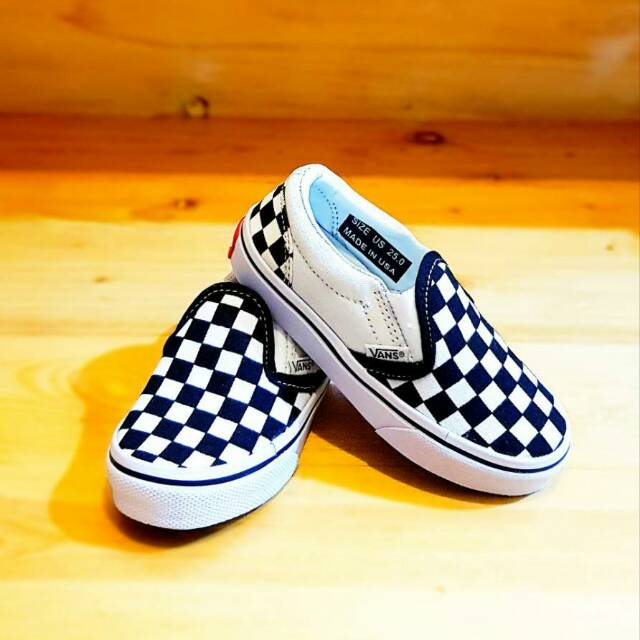 Vans kids catur chekerbord