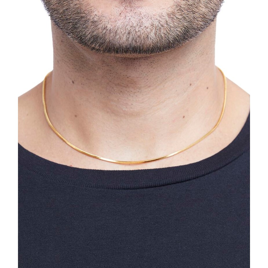 Kalung Titanium Anti Karat Gold