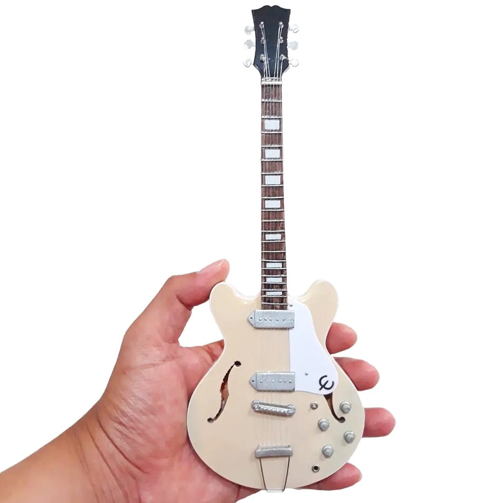 Miniatur Gitar Epiphone Casino Hollowbody Electric Guitar Creaml Baby Newborn Photography Property F