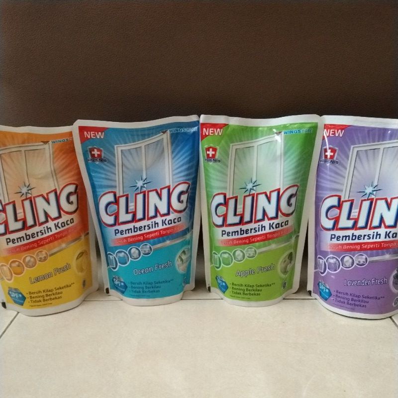 Cling Pembersih Kaca Refill Pouch 425ml