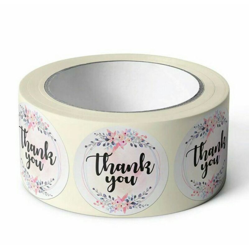 

Stiker label Thank You lucu Ex07 utk hiasan paket/bingkisan/souvenir/pesta/serbaguna