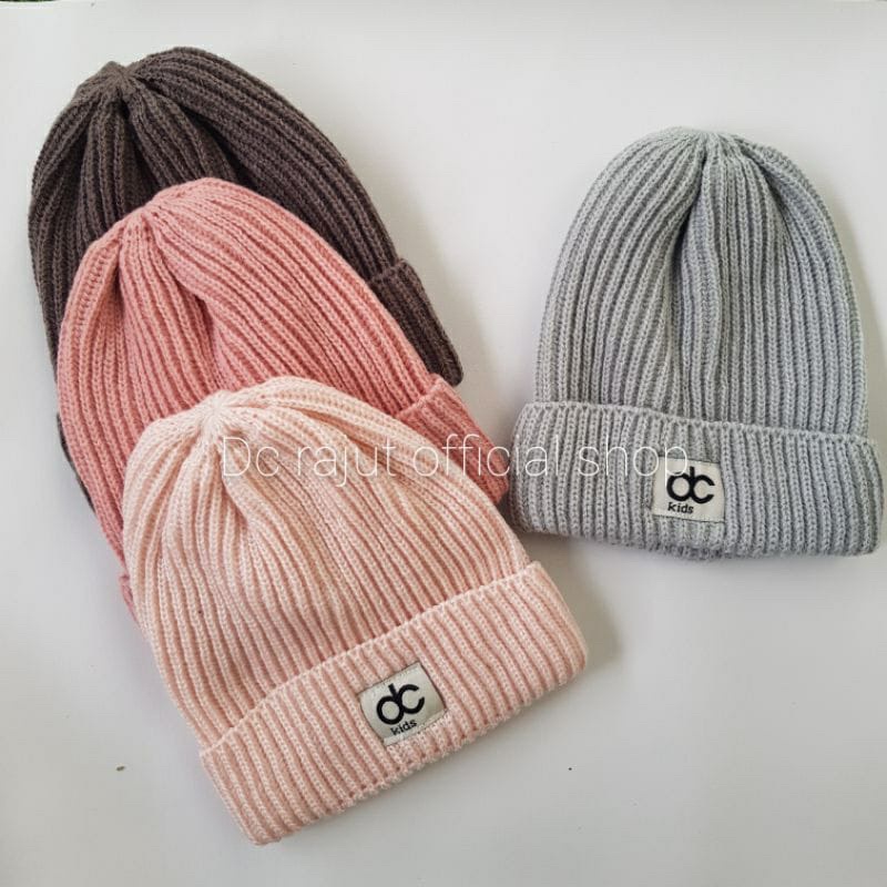 dc kids beanie hat / topi rajut anak bayi / kupluk bayi premium