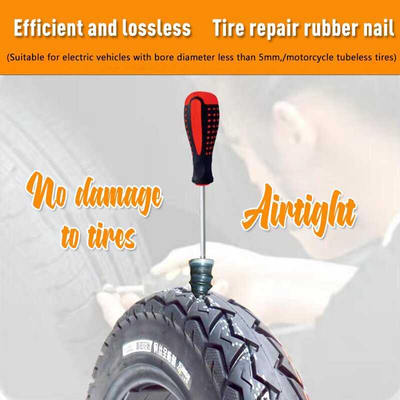 Karet Tambal Ban Rubber Stud Tire Fast Repair 10 PCS Desain Unik Minimalis Tambal Ban Darurat Berkualitas