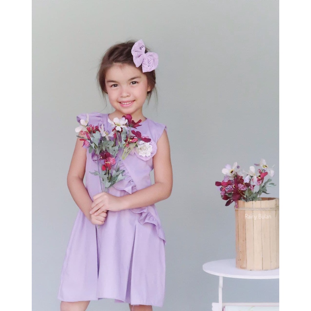 DRESS AURORA WARNA UNGU MUDA