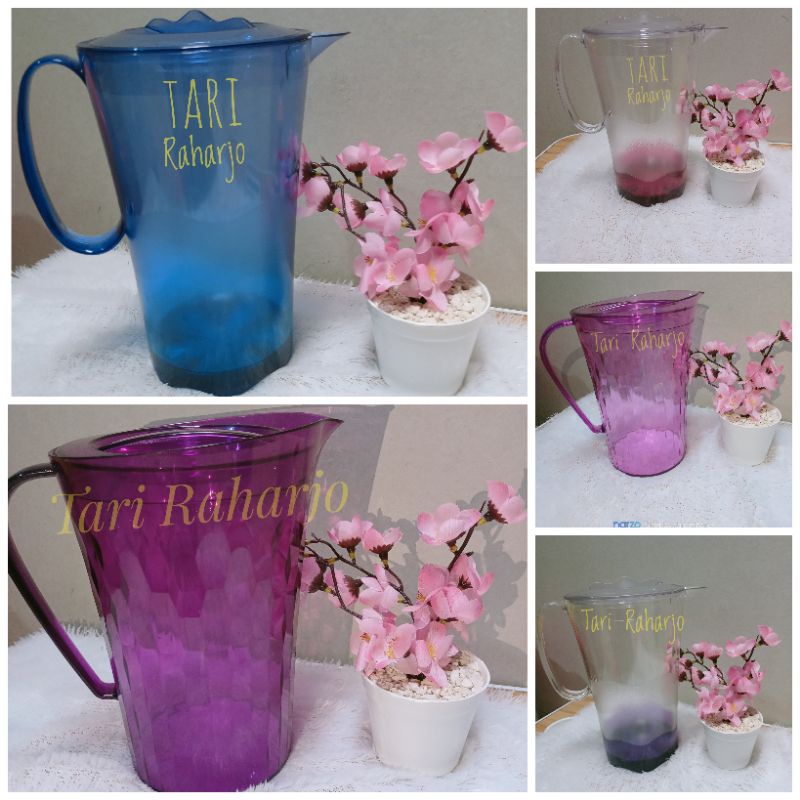 tupperware sherly pitcher 2L teko kristal