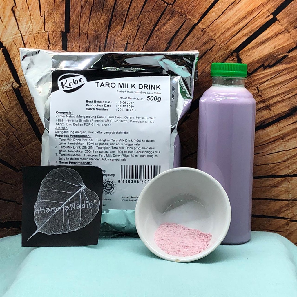 

Taro Milk Drink Kobe 1/2 kg / ice blend / milkshake taro 500 gr / bubuk minuman taro /serbuk taro