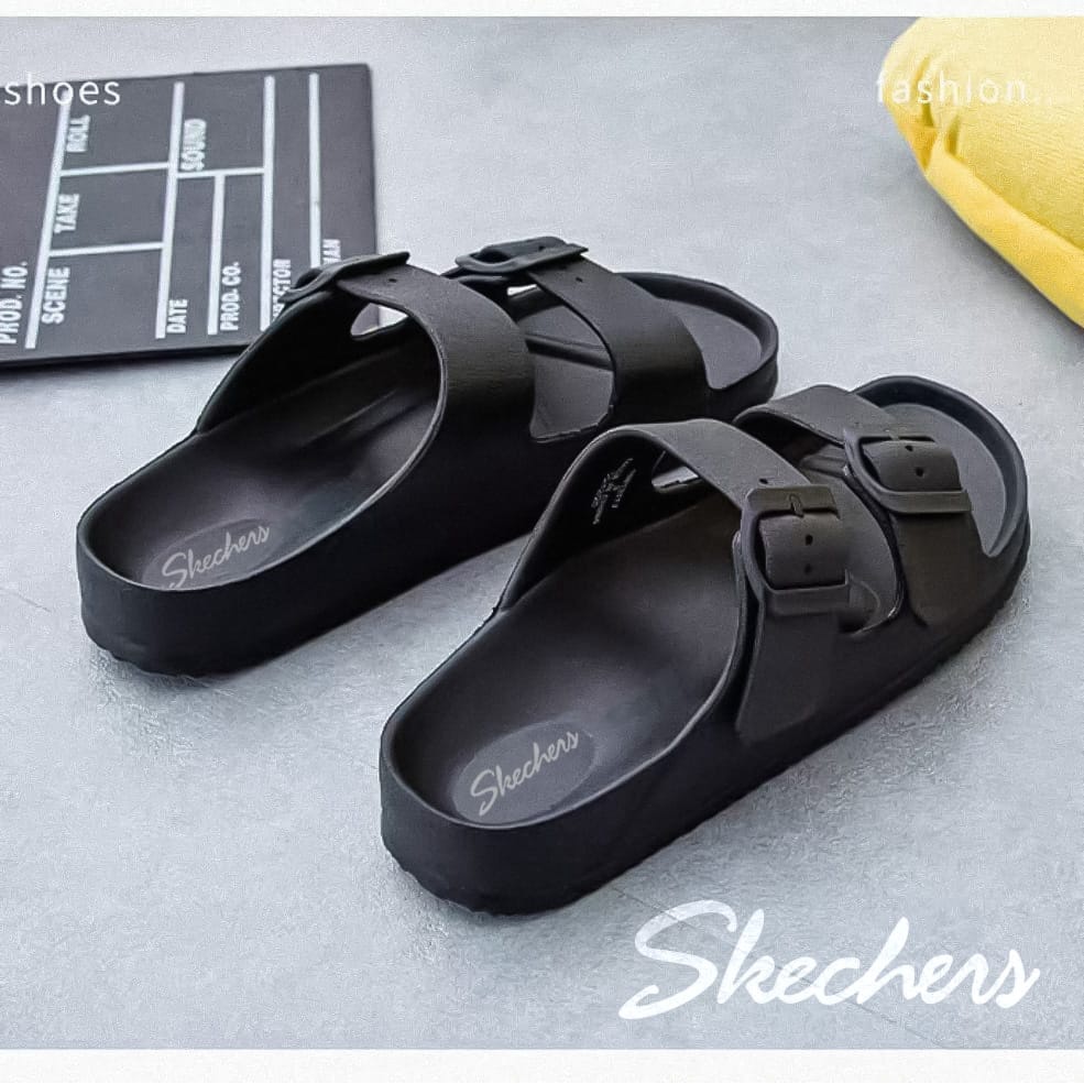 Sandal Slop Wanita Simple Casual Cantik Korean Style Sandal Slip On Sendal Cewek Terbaru