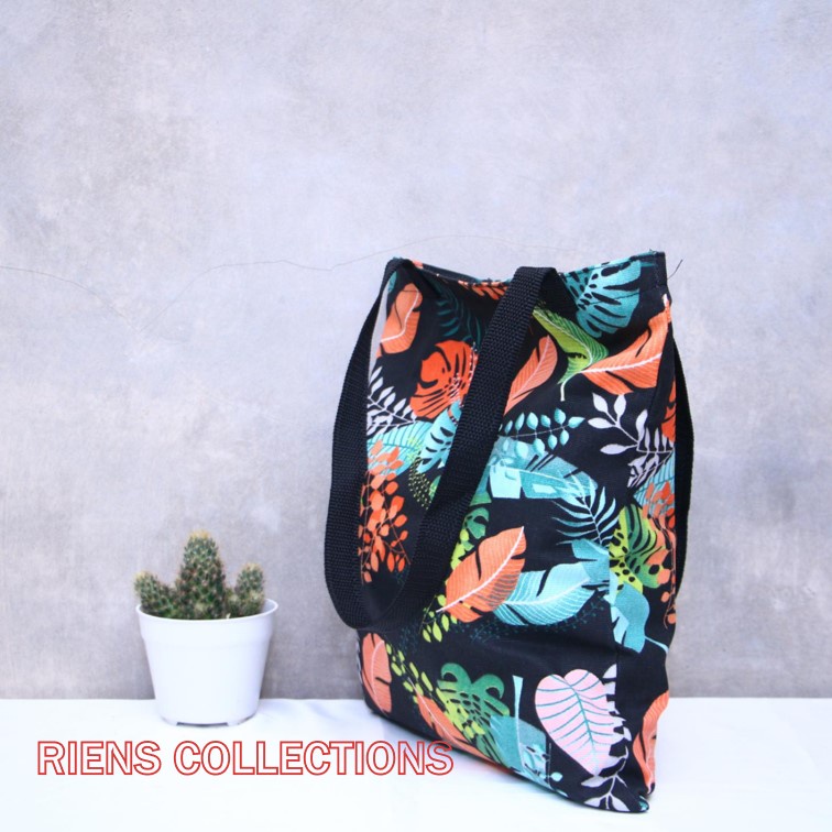 TAS KANVAS TOTEBAG KANVAS TAS SOUVENIR JOGJA MOTIF MONFIS. TAS CANVAS MOTIF TERBARU. Riens Collections