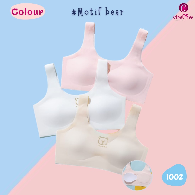 Miniset/BH Chelyne  Mini Anak 1001 / 1002  Bahan Seamless Lycra Premium - Daily Bra for Teens