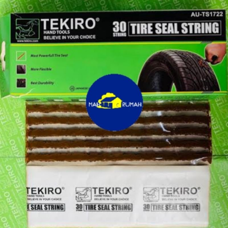 1lbr@5batang - TEKIRO Refill Isi Ulang Karet LEM CACING Karet Tambal Ban Tubeless Tubles Motor 20cm